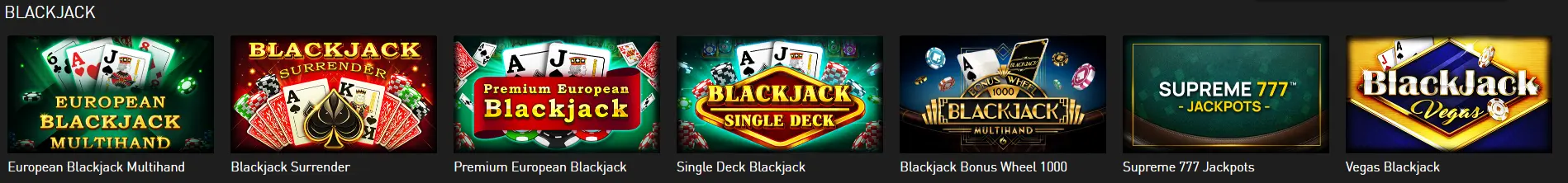 blackjack au 770 Casino