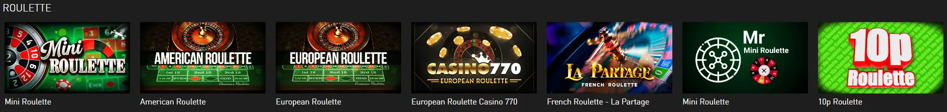 Roulette au 770 Casino